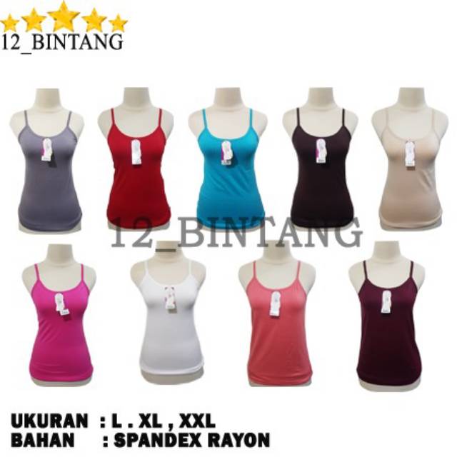 Tengtop Miranda Tali Kecil 9 warna