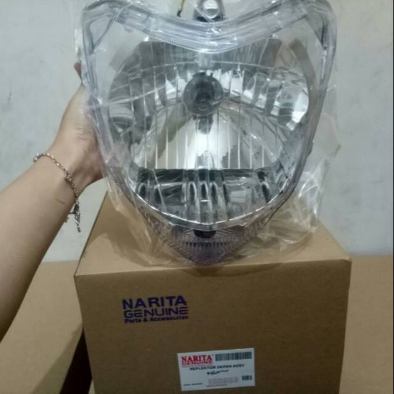 reflektor plus Mika kaca lampu depan yamaha byson