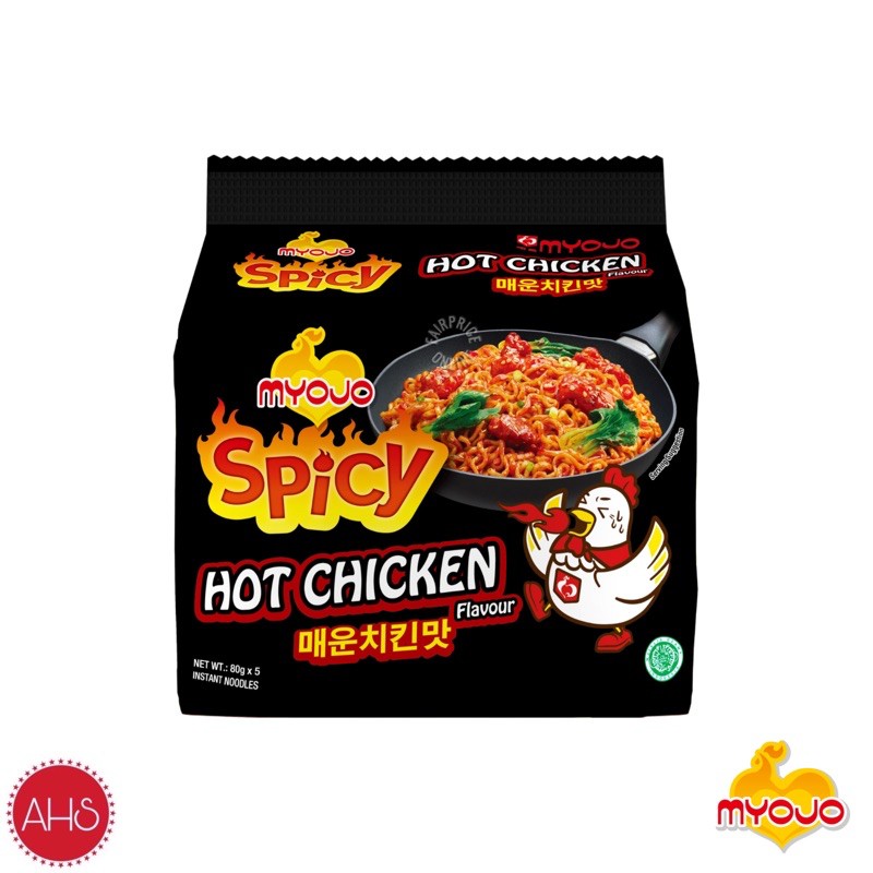 

MYOJO Spicy Instant Noodles - Hot Chicken 5s x 80g [ PACK ]