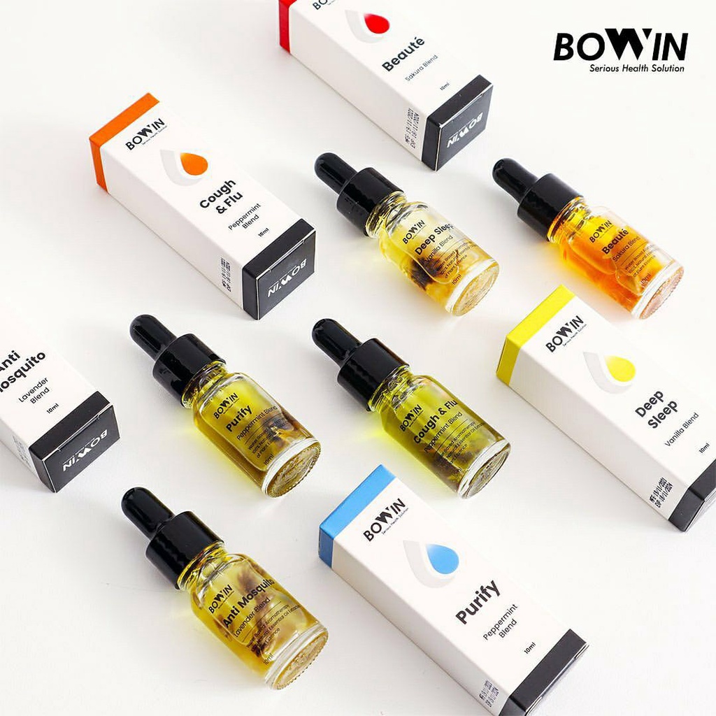 BOWIN ESSENTIAL OIL + Dry Flower 100% Organic &amp; Therapeutic - Water Based Aromatherapy