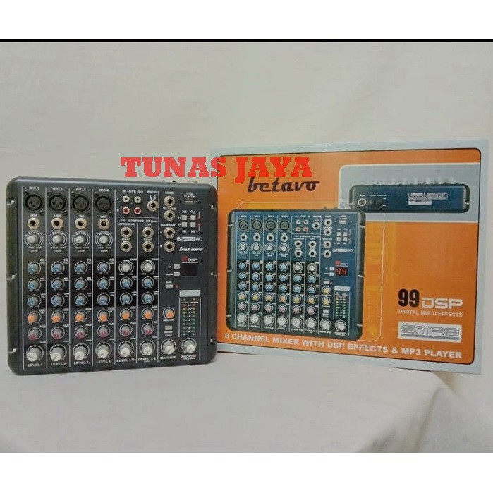 MIXER AUDIO BETAVO SMR 8 MIXER BETAVO SMR8 8 CHANNEL ORIGINAL