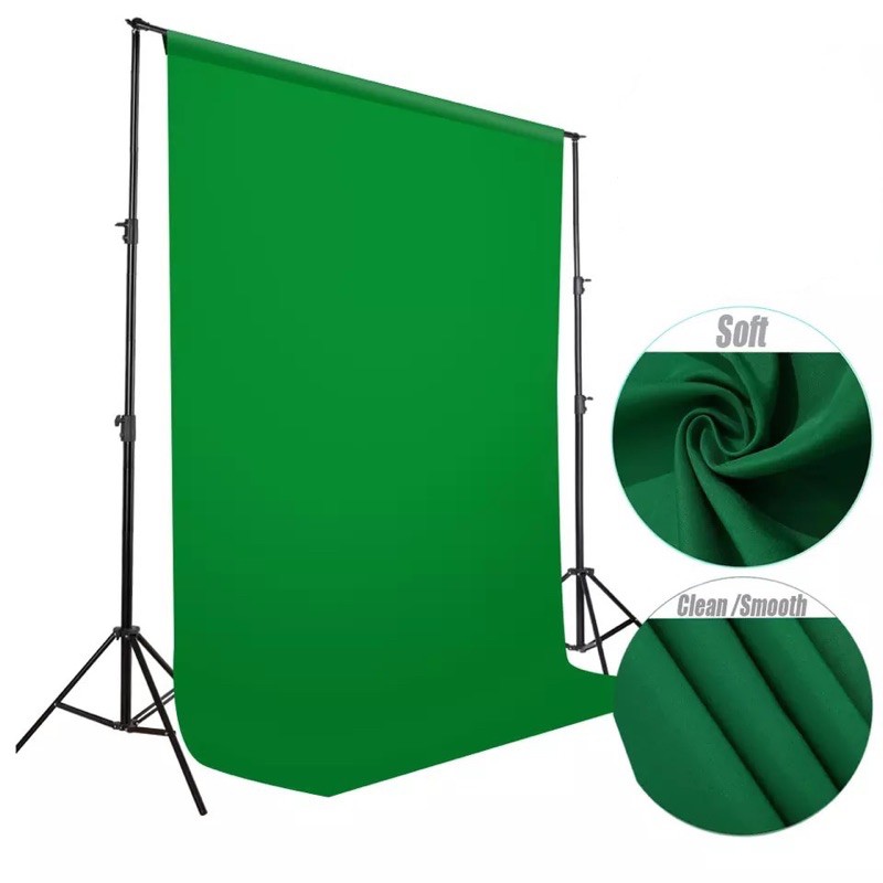 Green Screen Background 3x6 - Kain Background Hijau