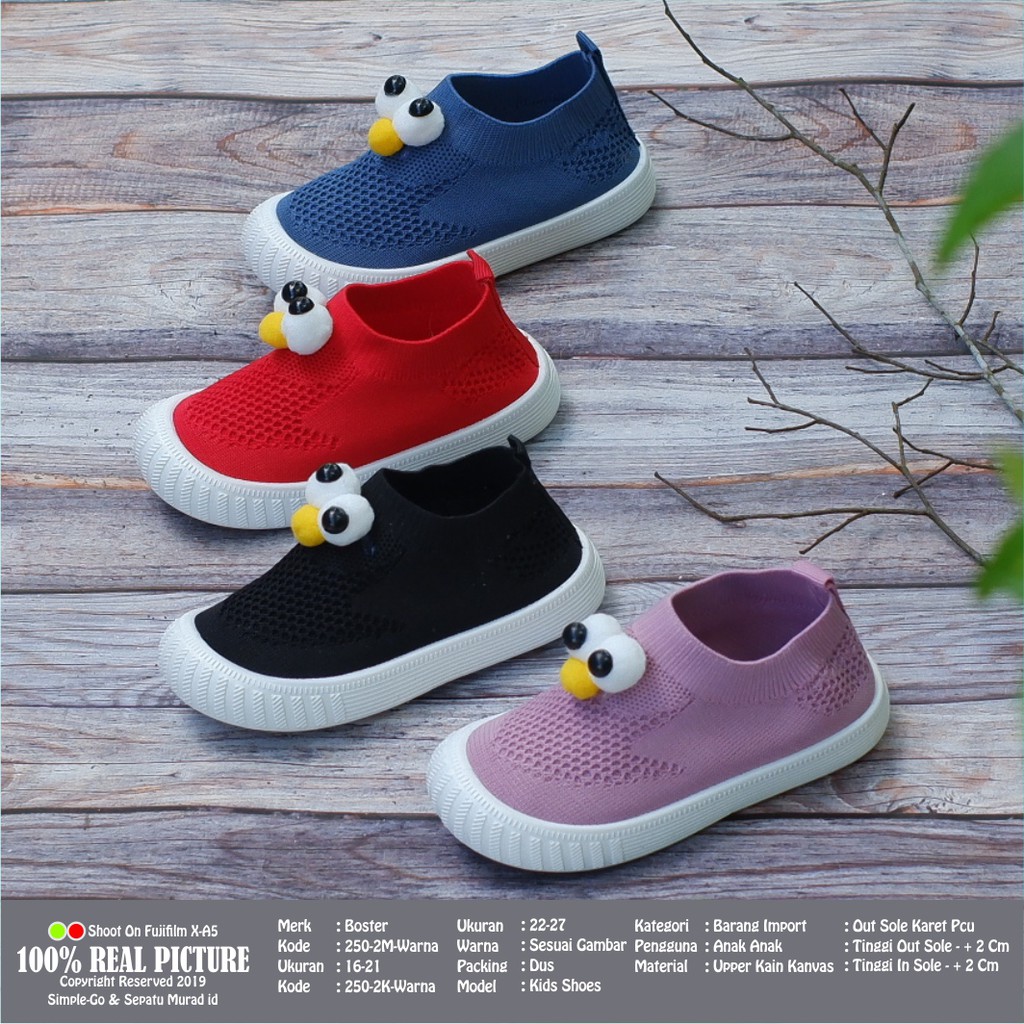  SEPATU  RAJUT IMPORT ANAK  BOSTER MODEL KAOS KAKI KARAKTER 