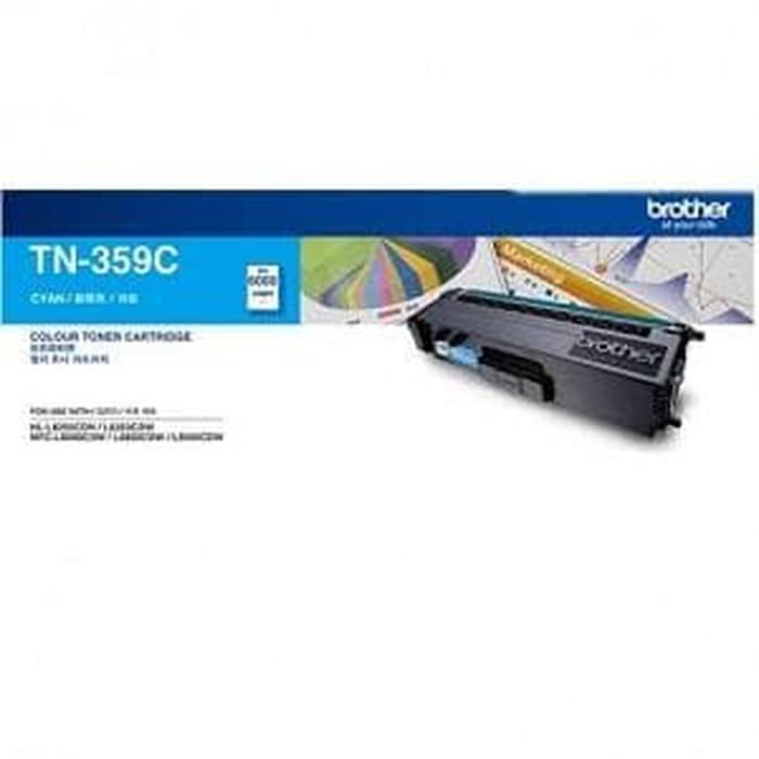 Brother Toner Cyan TN-359C (Super High Yield) / TN-359 C Original Cyan