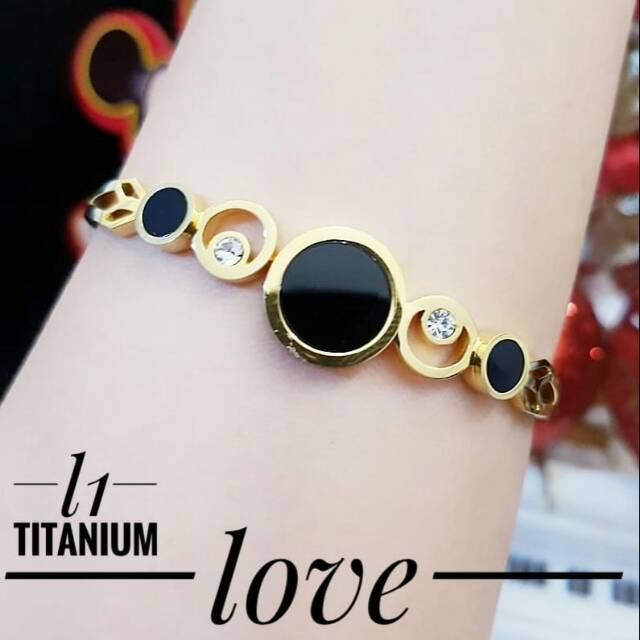 Gelang Titanium Bulat