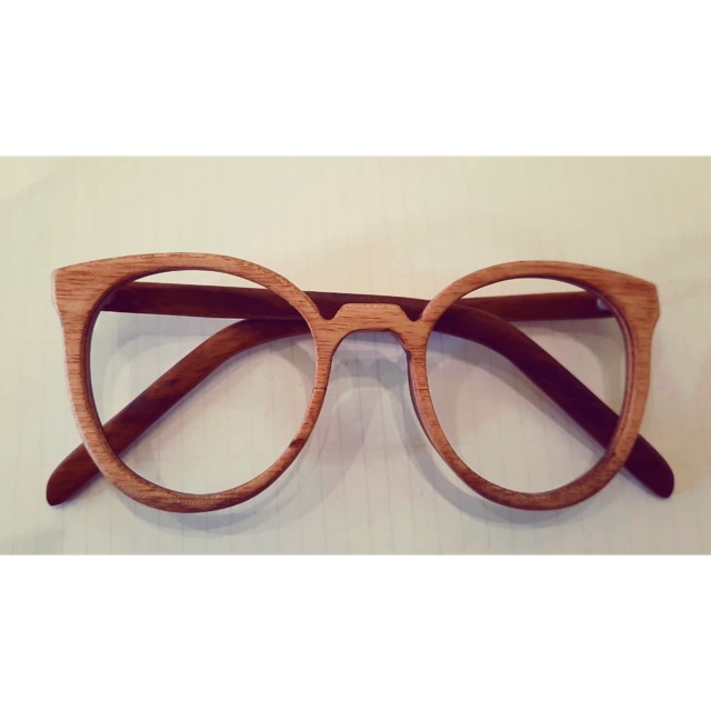 frame kacamata kayu (frame+lensa)