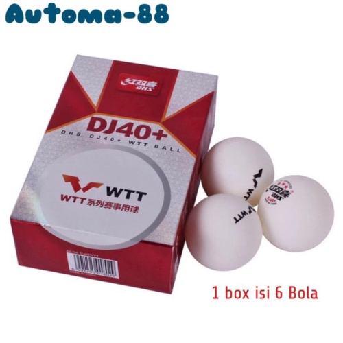 

Dijual Bola DHS WTT DJ40 plus ITTF bintang 3 star isi 6 bola pingpong seamless putih murah tenis meja Berkualitas