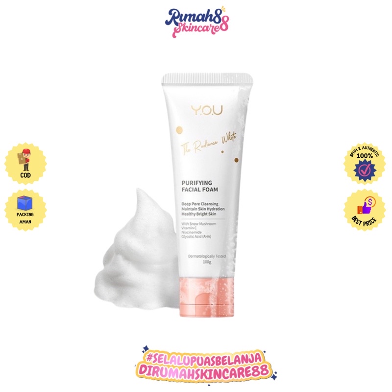 YOU Radiance White Purifying Facial Foam 100ml