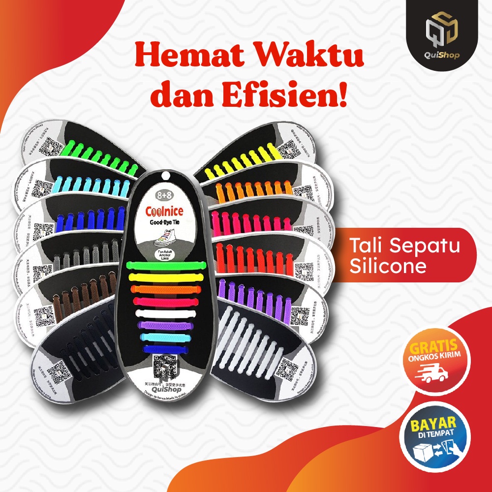 Tali sepatu Coolnice isi 16 pcs