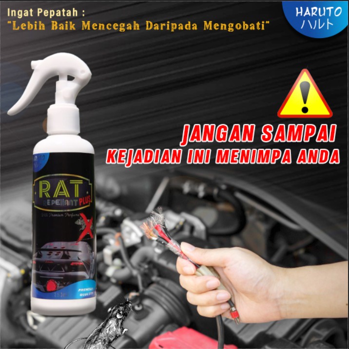 Pengusir tikus ampuh untuk mobil paket 2 Haruto rat repellant + rat repellant PLUS 250ml