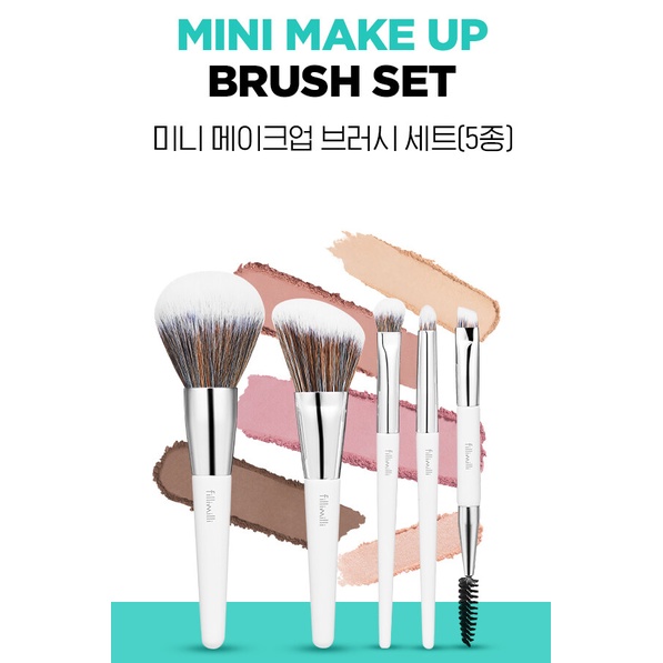 Filimili Mini Makeup Brush Set (5 types)