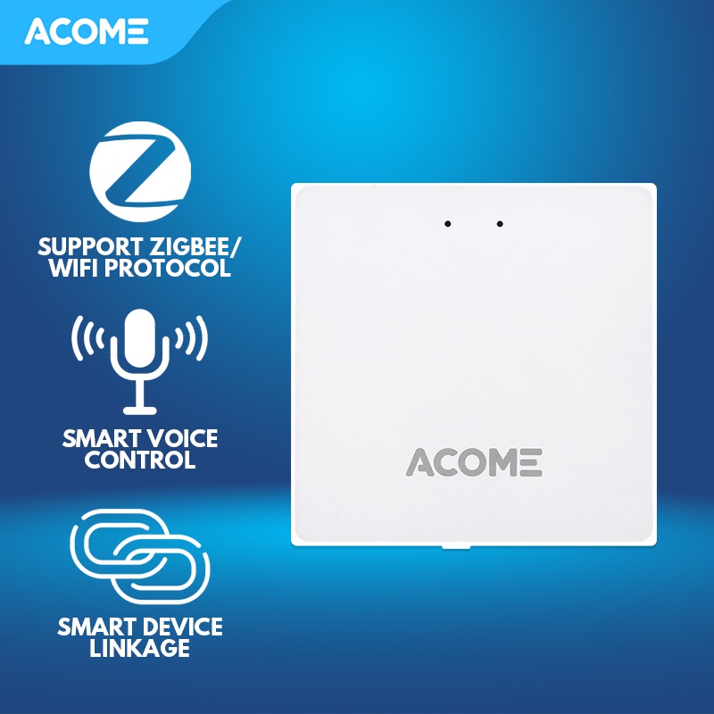 ACOME Smart Multimode Gateway Smart Control AI-GW02 Putih