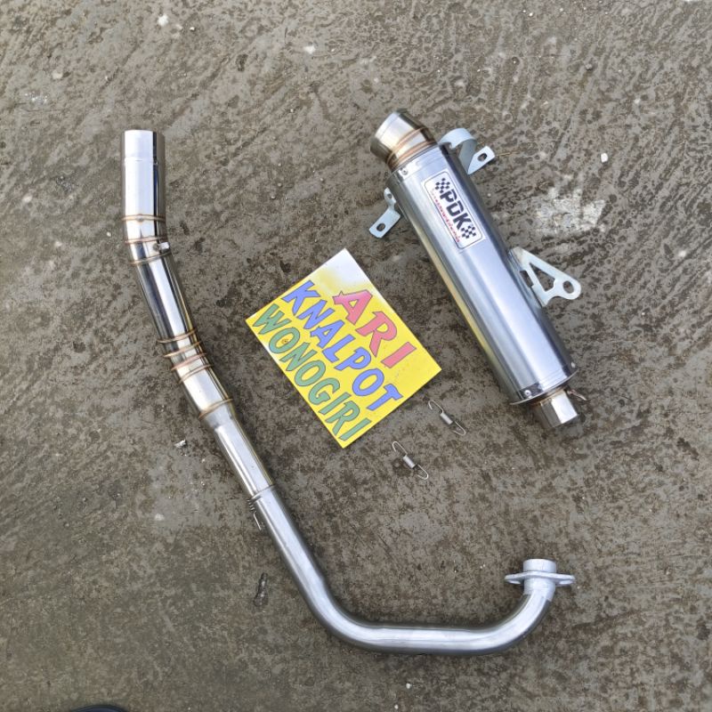 Knalpot PDK ala original Satria FU bass gahar bass adem knalpot DOS terlaris