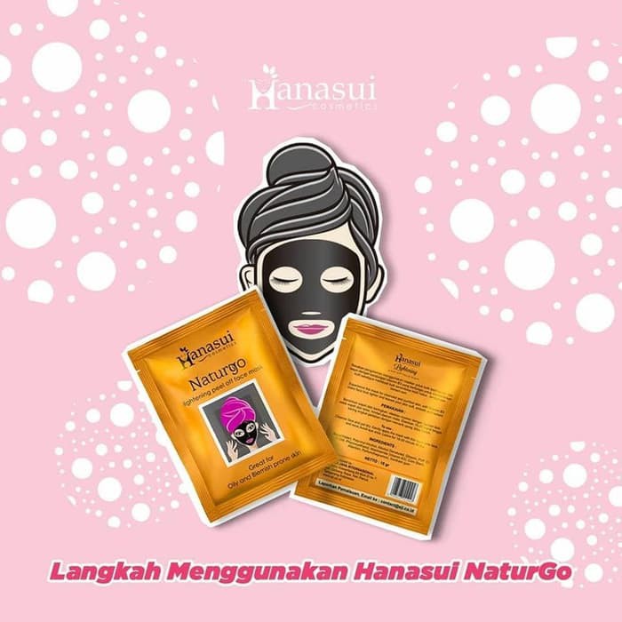 MASKER WAJAH[ HANASUI NATURGO ] Masker Naturgo BPOM Hanasui