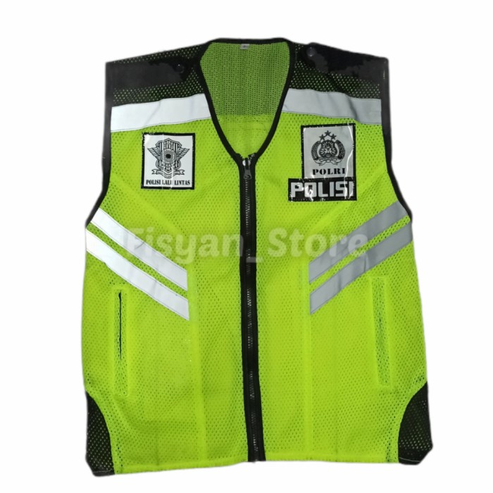 Rompi Polisi Mesh | Rompi Polisi Lalu Lintas | Rompi Polantas Mesh Terbaru