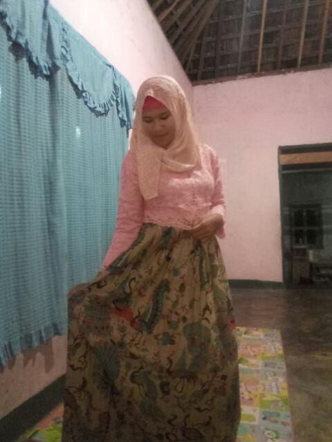 Ms Sarimbit Gamis Batik Mix Brukat (krisna Couple)