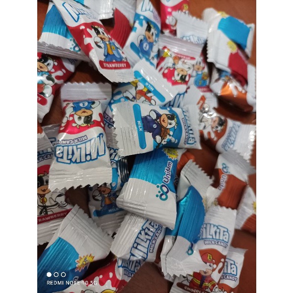 permen milkita 1 pack isi 30pcs mix rasa strobery cokelat susu