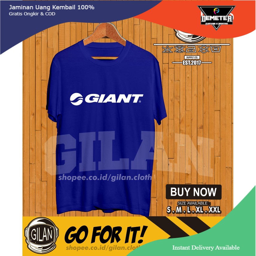 Kaos Baju Giant Bicycle Logo Sepeda Road Bike - Gilan Cloth