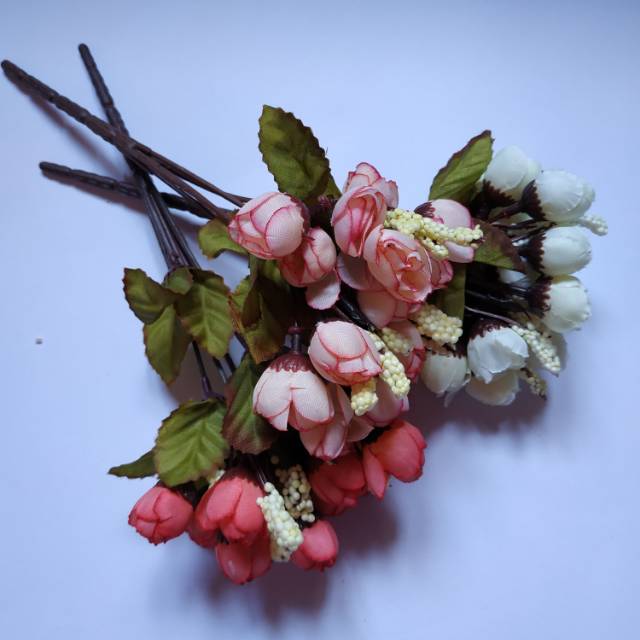 Bunga artificial bunga kuncup BK004, bunga dekorasi / bunga plastik