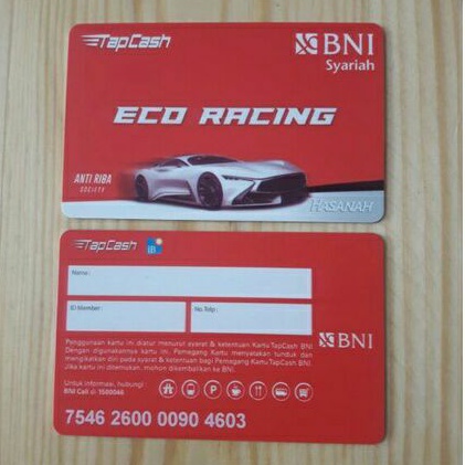 Kartu Tapcash BNI Syariah /Like eMONEY eTOLL Flazz or Brizzi