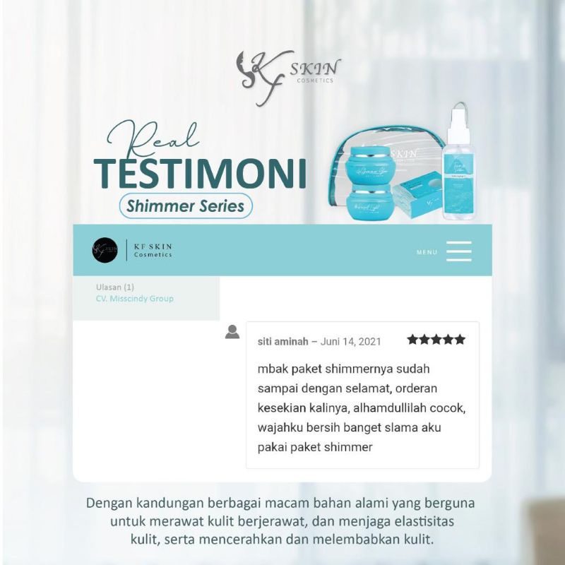 kf skin Shimmer bpom