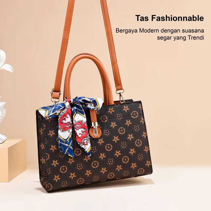 Tas Selempang Wanita Sling Bag Hand Bag Syal Sutra Tas Import Premium Murah