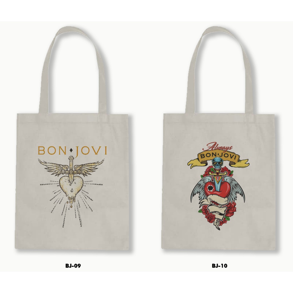 TOTE BAG BLACU - BON JOVI