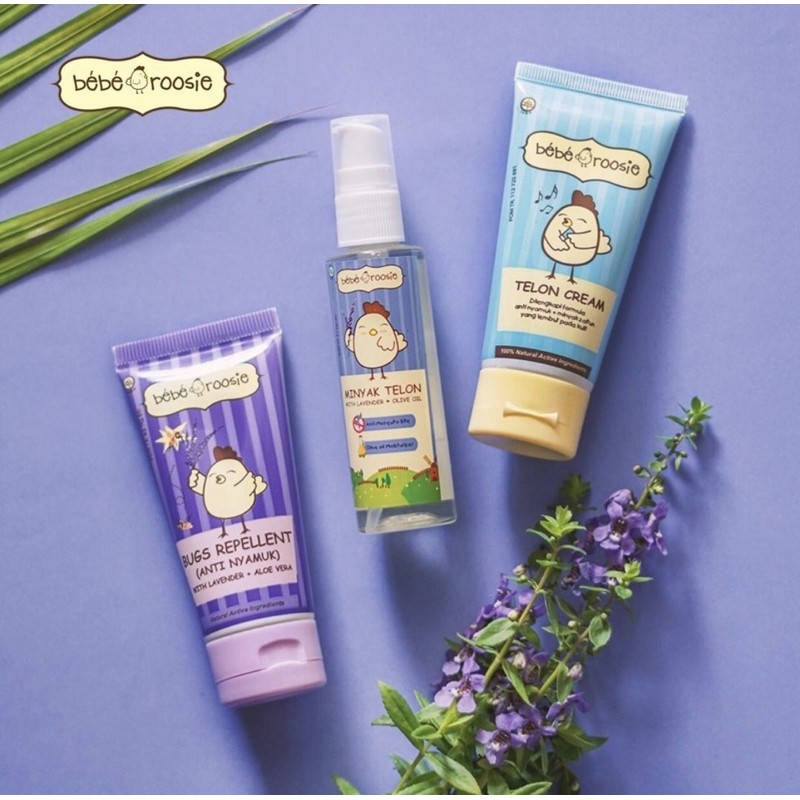 BEBE ROOSIE MINYAK TELON WITH LAVENDER &amp; OLIVE OIL 60 ML