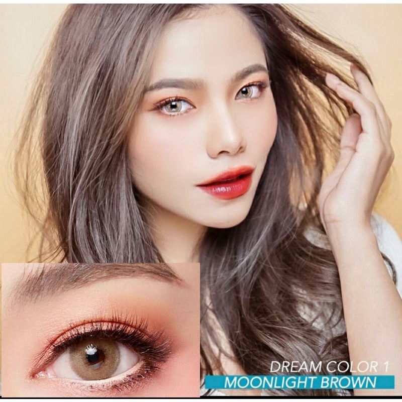 SOFTLENS MOONLIGHT GRAY BROWN NORMAL MINUS s.d -6.00