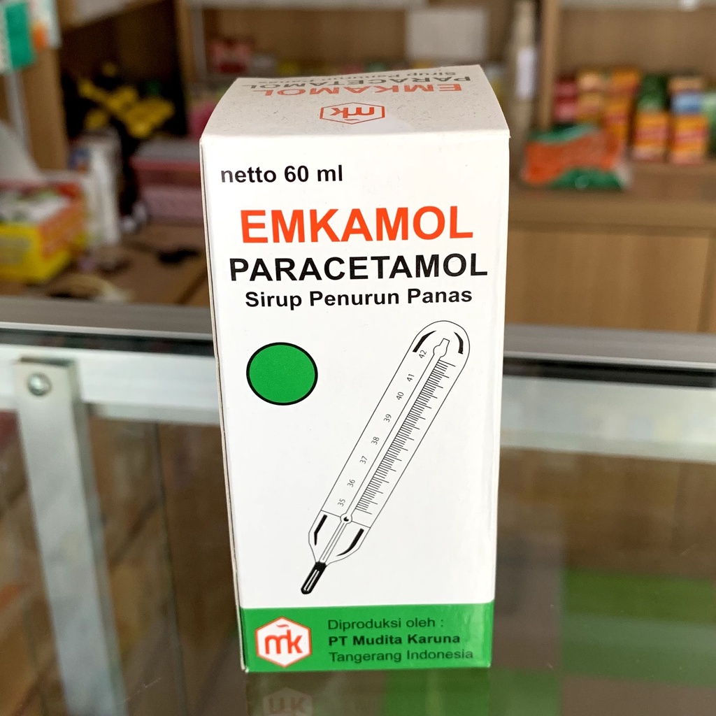 Emkamol Paracetamol Sirup Penurun Panas ukuran 60ml