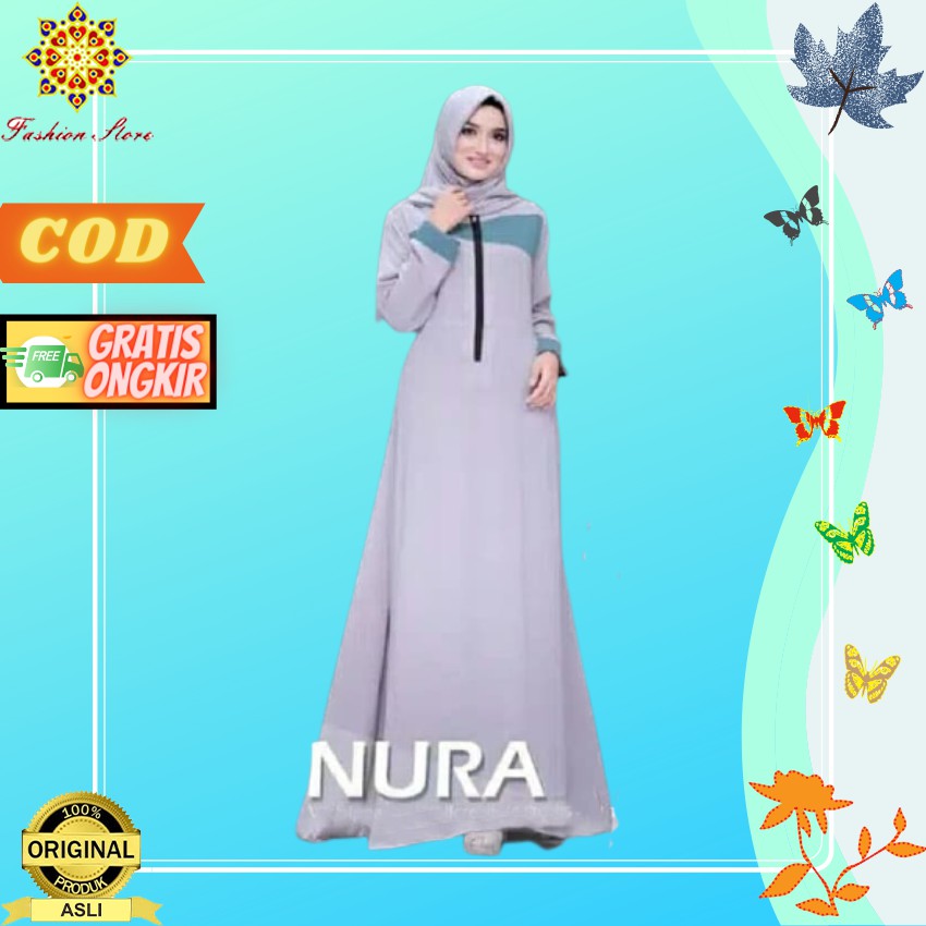 Baju Gamis Muslim Wanita Remaja Syar'i Murah Terbaru Asdf Kekinian 2021