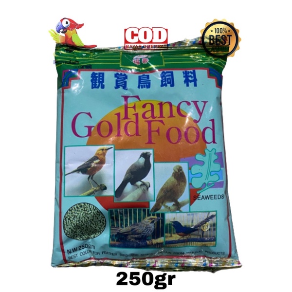 PAKAN BURUNG FANCY GOLD FOOD  250GRAM VOER FANCY KECIL 250 GRAM VOR FANCY PURNFANCY