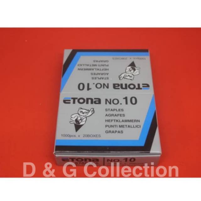 

STAPLES / ISI STAPLER ETONA NO 10 MURAH