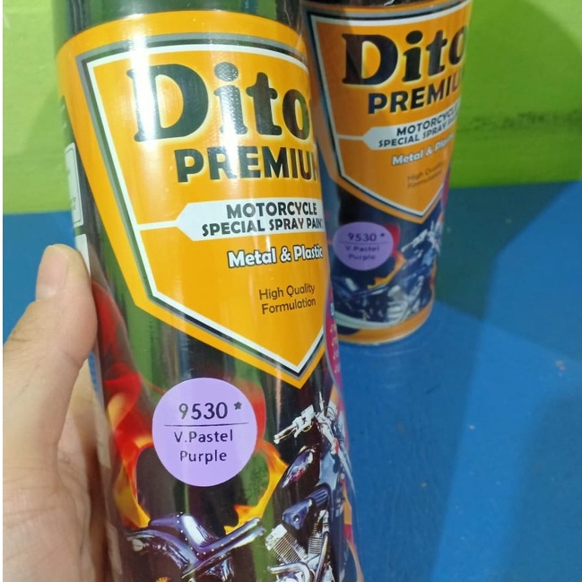 Pilok Pilox Cat Semprot DITON Premium Pastel Collection Pilok Pilox Cat Semprot Warna Pastel (Purple, Mint Green, Yellow, Blue and Pink) 400cc