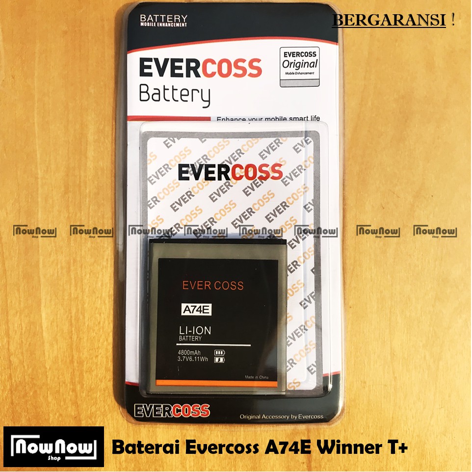 Baterai Evercoss A74E Winner T Plus Original Double Power Batre Battery HP Evercross Cross