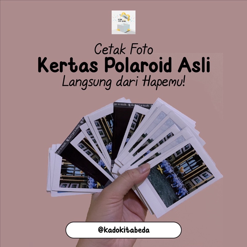 Cetak Foto Polaroid Asli