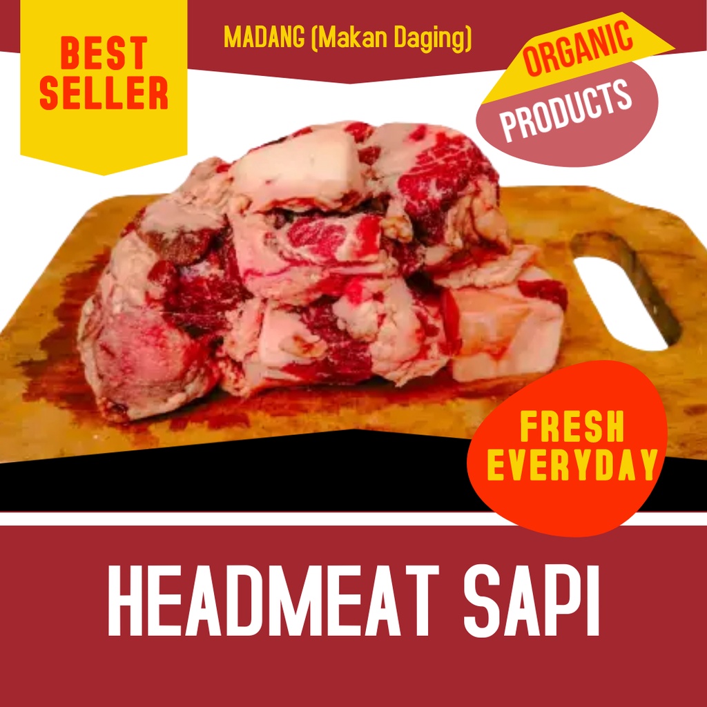 Jual Tetelan Daging Sapi Daging Kepala Sapi Murah 500gram Indonesia