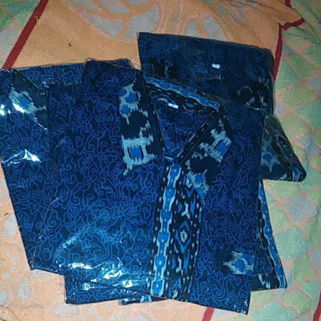 Batik Couple Keluarga - Sania Ruffle Couple Batik Sarimbit Terlengkap - Garansi Shopee Motif Terbaru