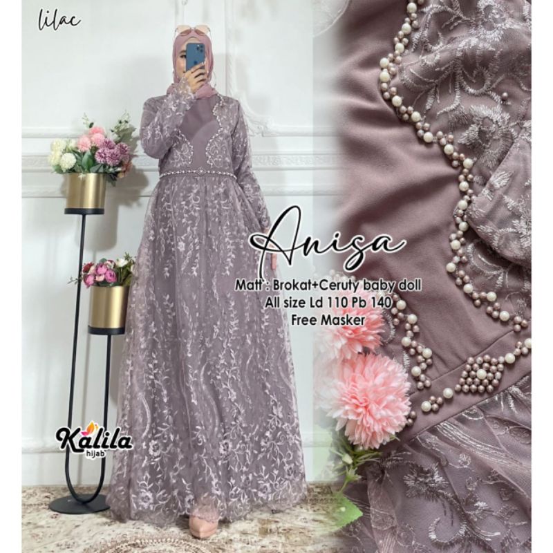 ANISA DRESS BROKAT