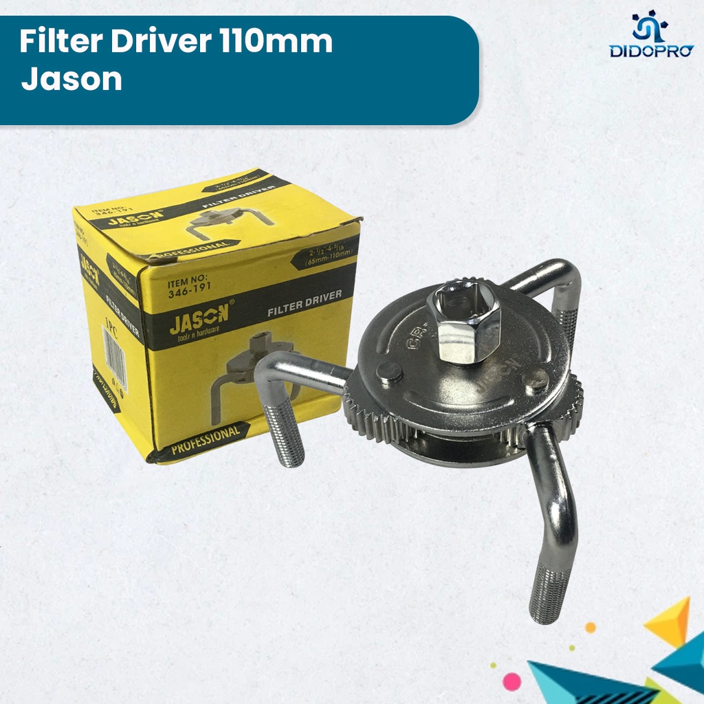 JASON Kunci Oli Filter 2 Arah 3 Kaki Two Way Oil Filter Wrench JASON