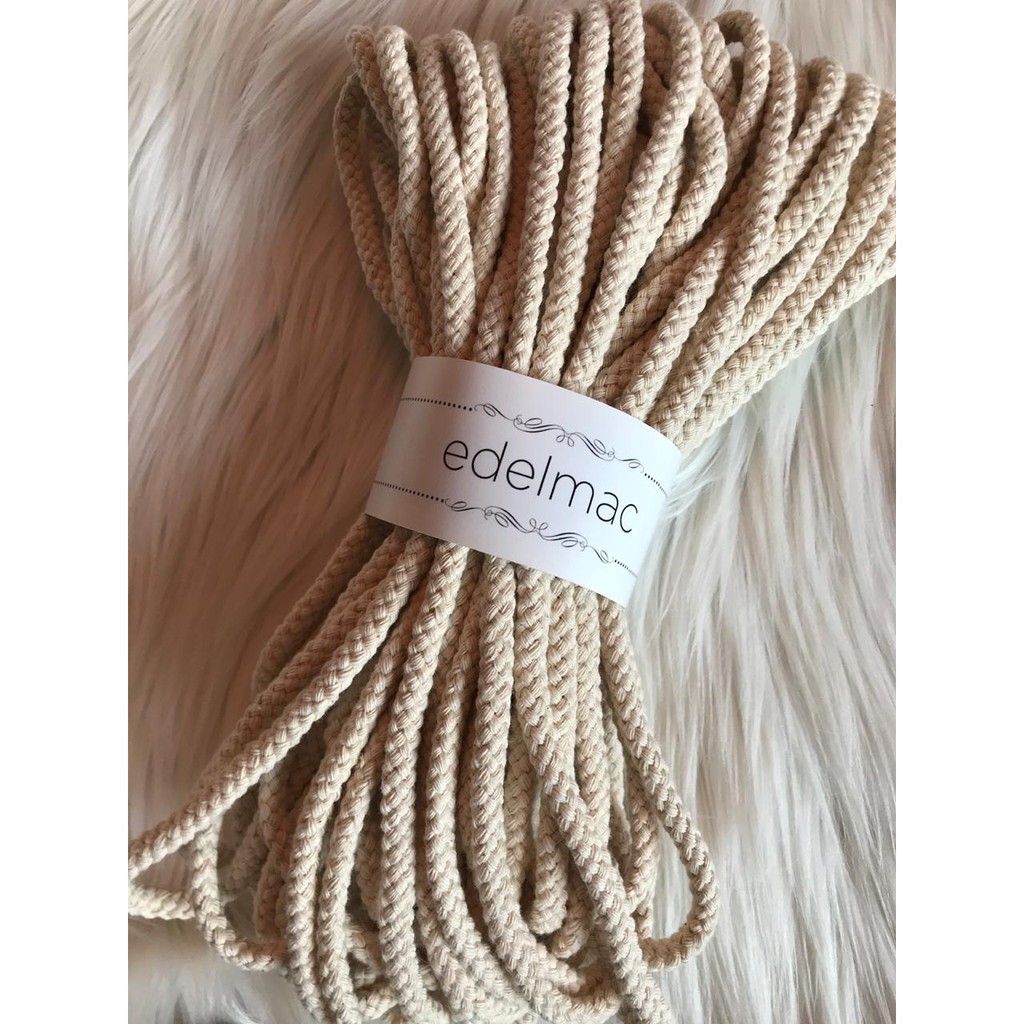 Tali Katun Macrame | Braided Cotton Rope Natural