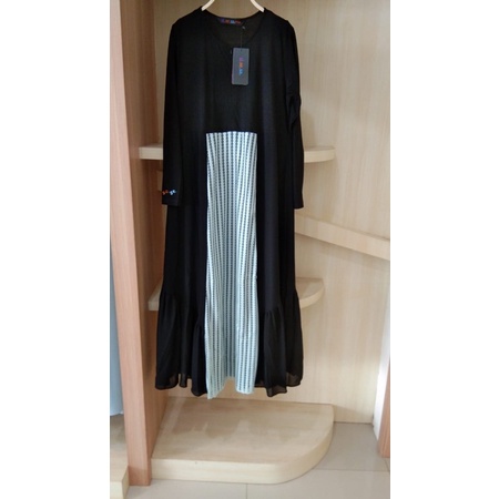 Dress SiSeSa Laiqa Black Smokey Green (Sale)