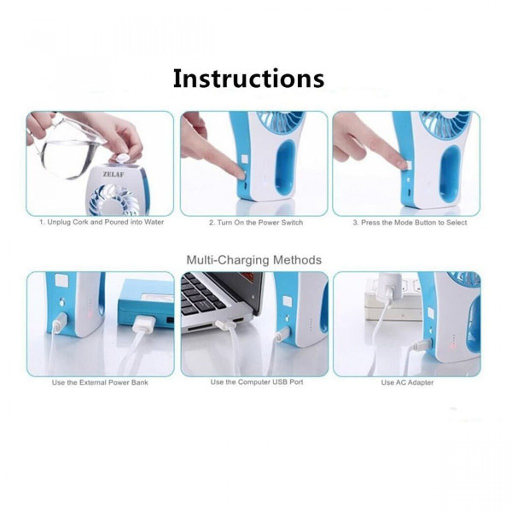 ve45s9 Kipas Portable Mini AC Beauty Replenishment Fan