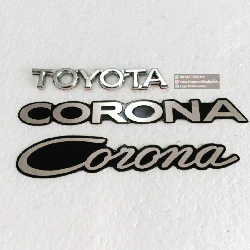 Emblem logo toyota corona ukuran original bagasi toyota corona