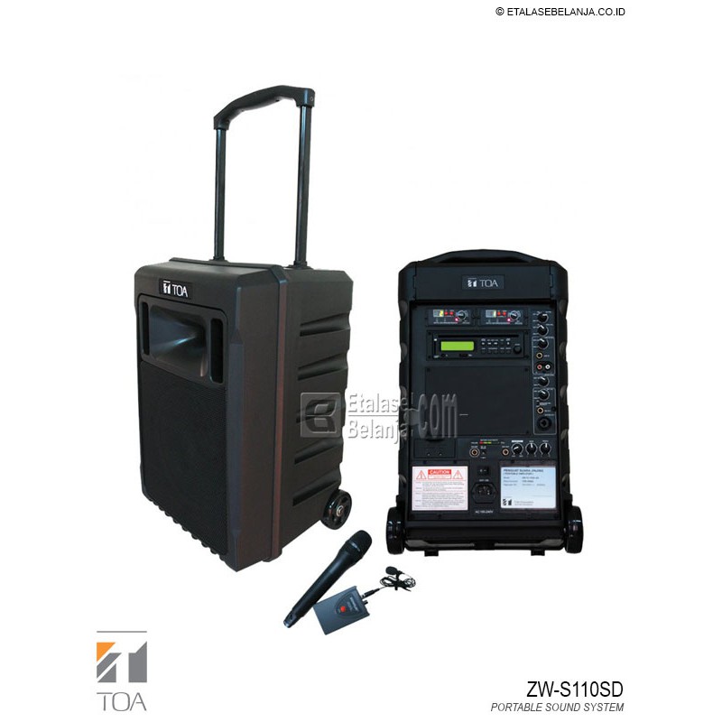 TOA ZW-S110SD - PORTABLE SOUND SYSTEM