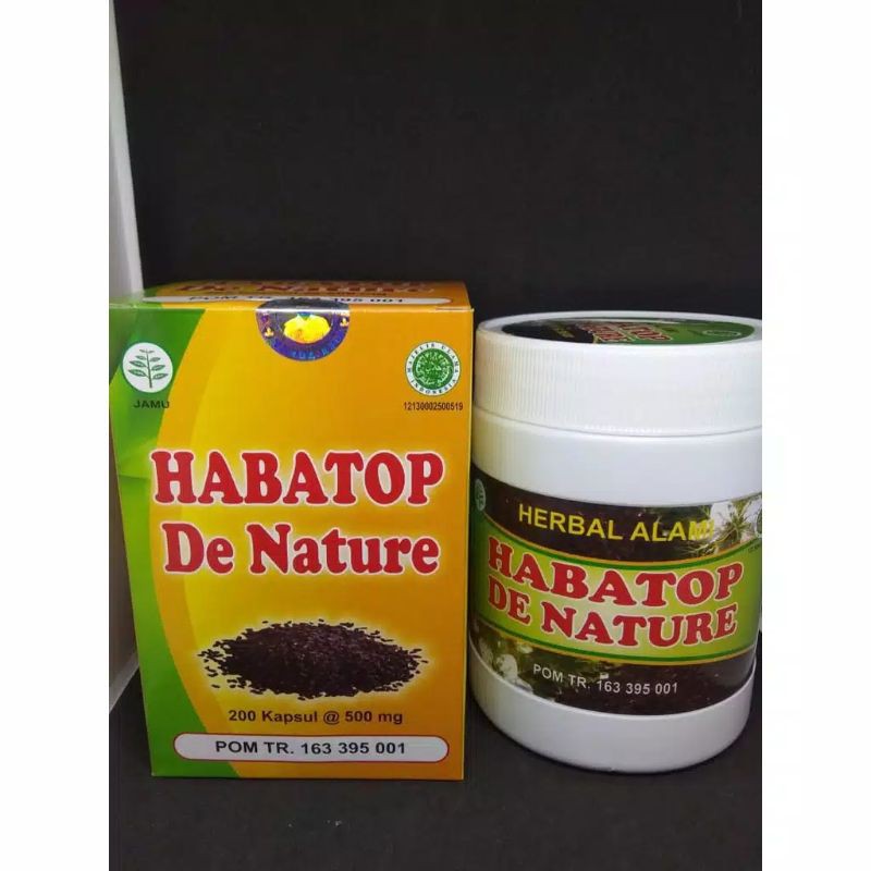 Habatop 200 Kapsul Habbatusauda Jinten Hitam Denature Asli
