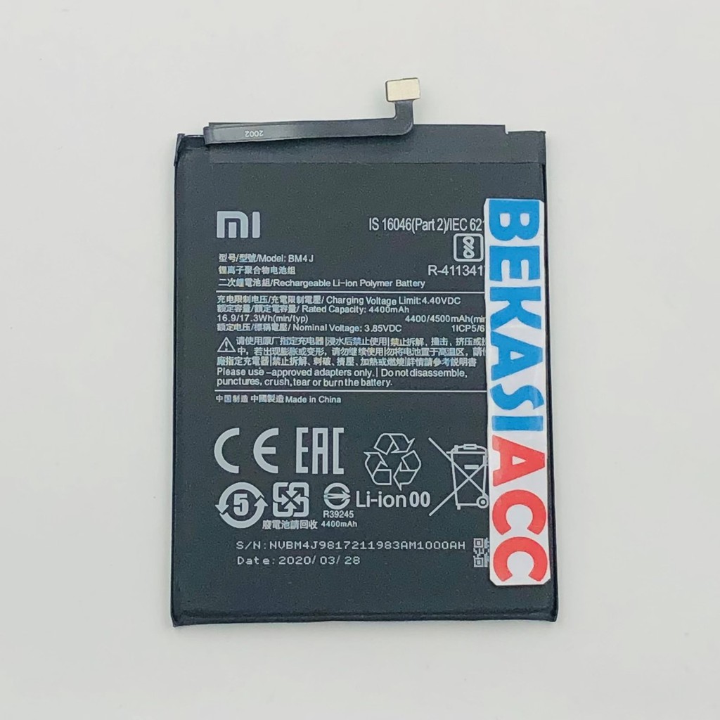 BATERAI XIAOMI REDMI NOTE 8 PRO / BATERAI REDMI NOTE 8 PRO / BATRE XIAOMI BM4J ORI