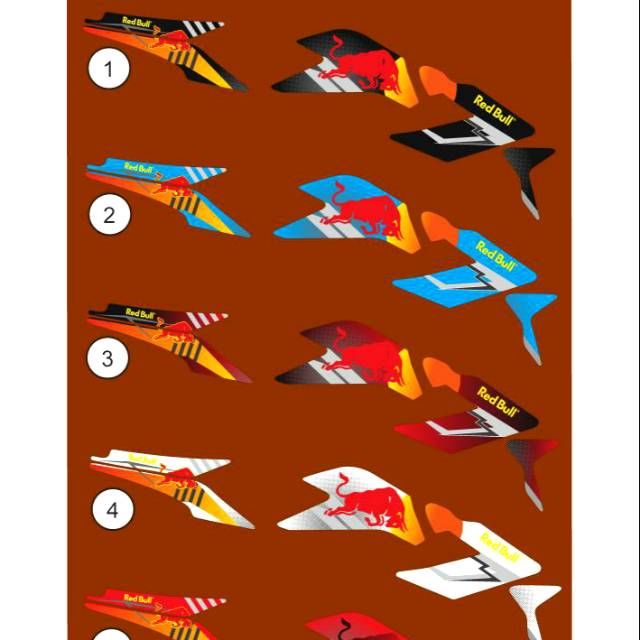 STRIPING STICKER STIKER OLD CB150R LAMA REDBULL