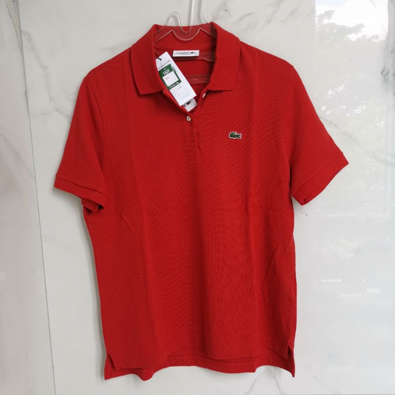 Authentic Lacoste red polo shirt