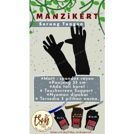 Sarung Tangan Muslimah Al Jadiid // Sarung Tangan Akhwat Manzikert // Kaos Tangan Muslimah